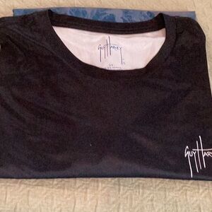 Guy Harvey Black Tee with White Logo. H